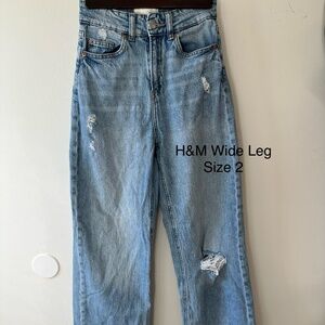 H&M Wide High Jeans